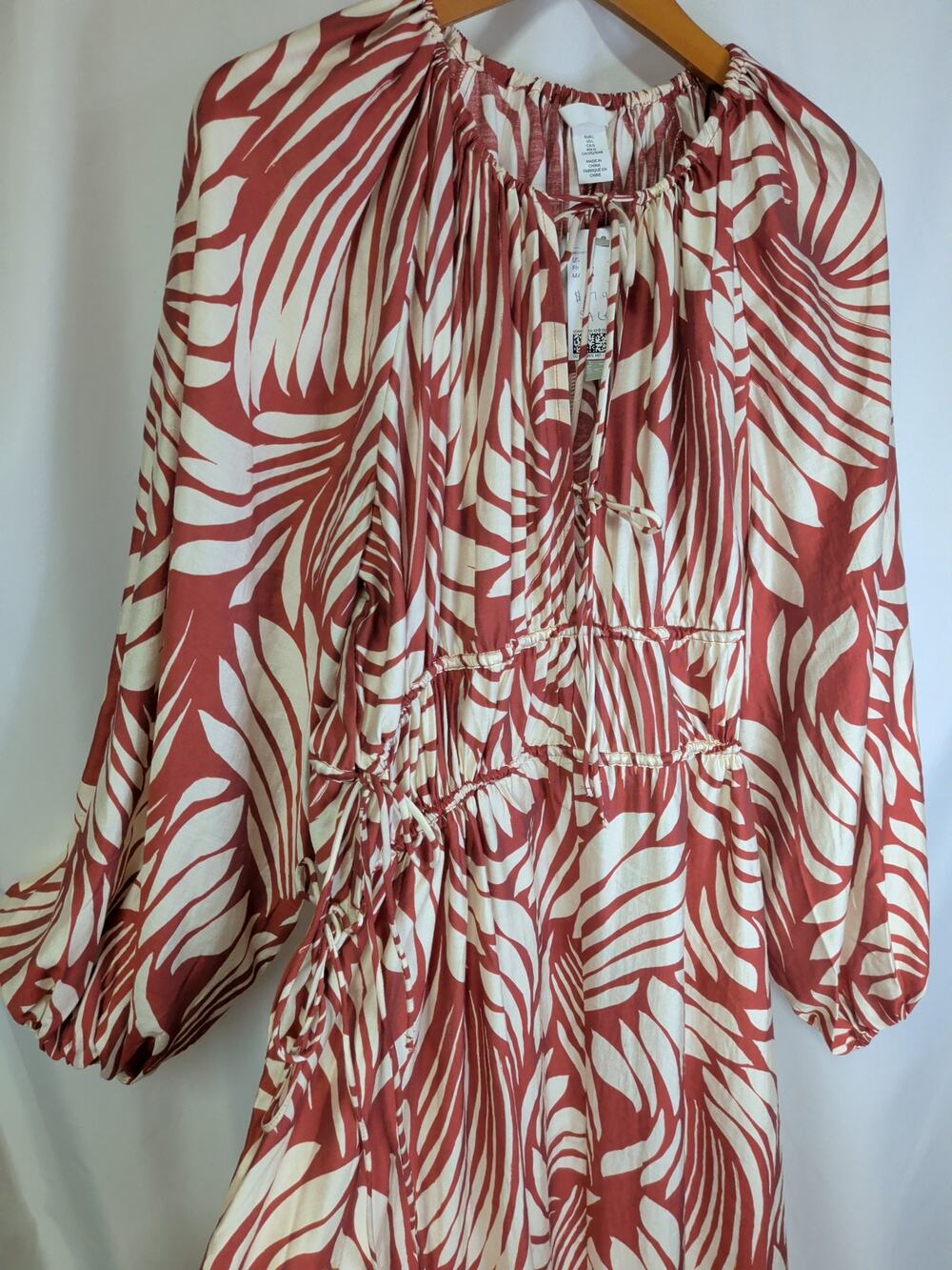 NWT H&M Floral Boho Maxi Dress – Earth Tones – Large